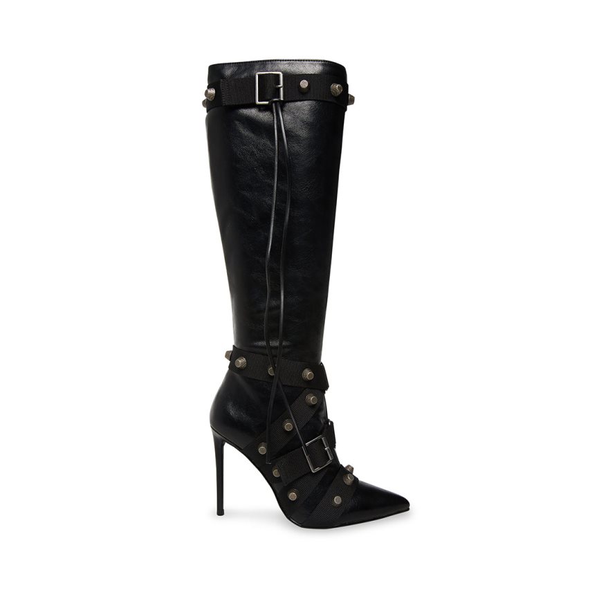 Botas Altas Steve Madden Fink Mujer Negras | ES RU3821